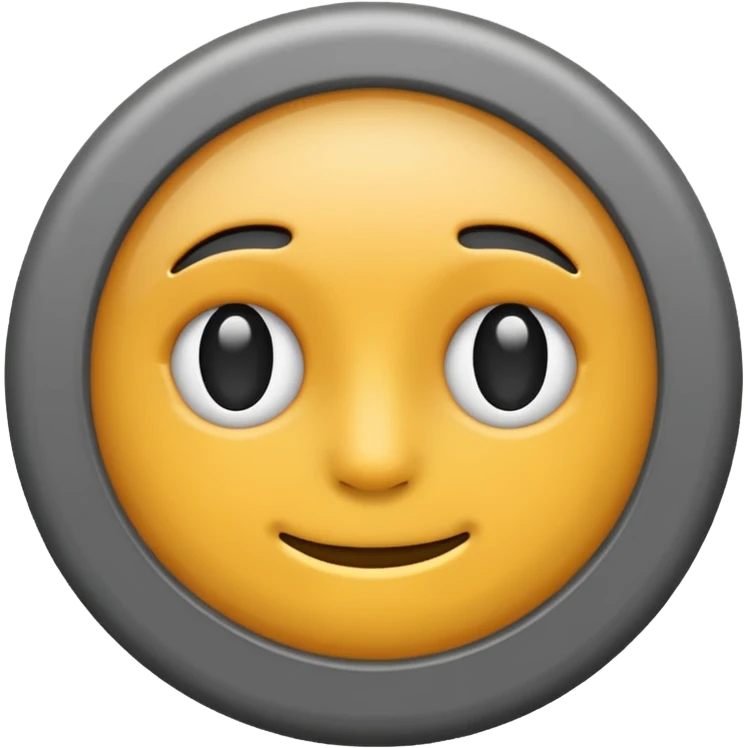 Grey circle no facr emoji