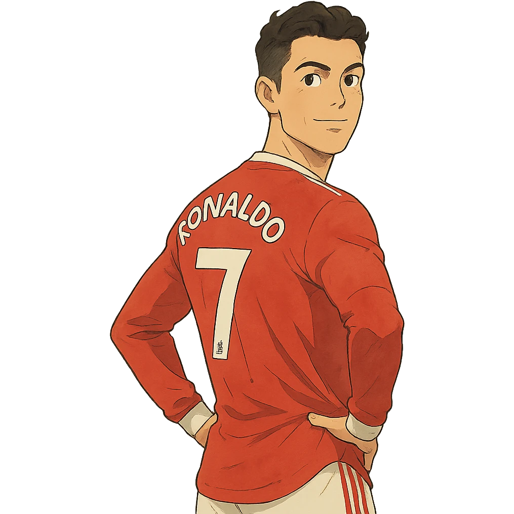 Cristiano Ronaldo iconic footballer emoji