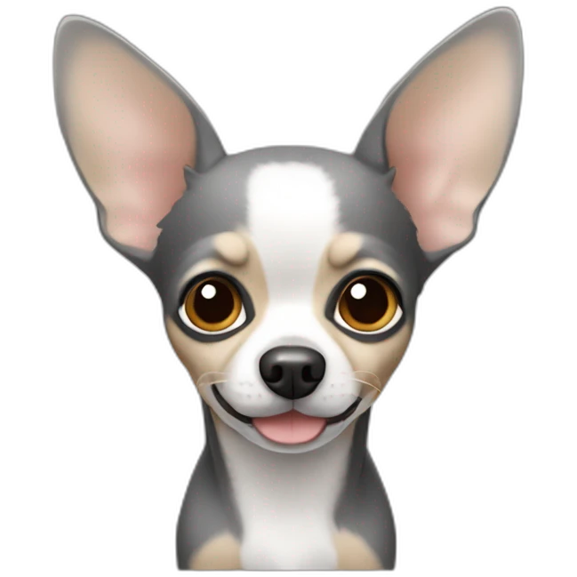 Chihuahua gris emoji