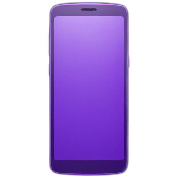 smartphone purple emoji