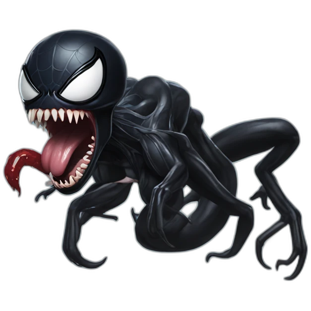 Marvel venom eating spider emoji