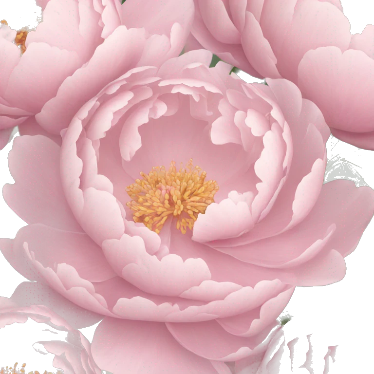 Light pink peony emoji