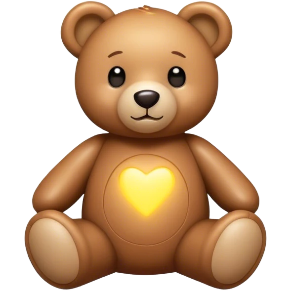 Teddy bear surrounded by flashes emoji