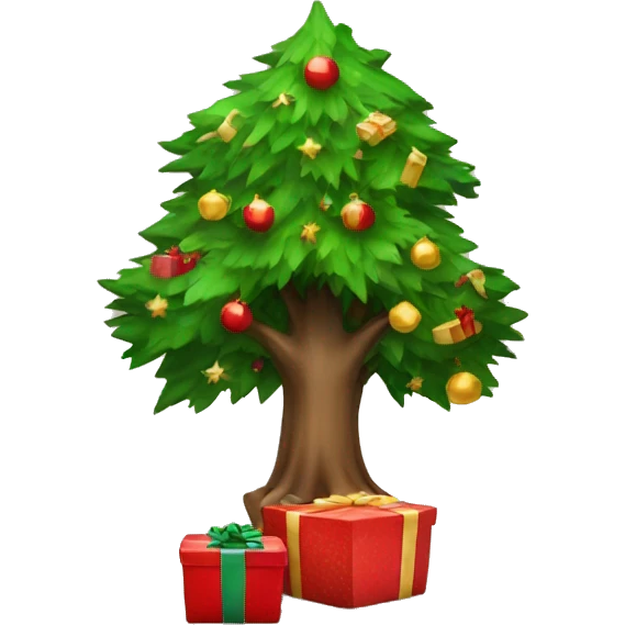 Tree with presents emoji