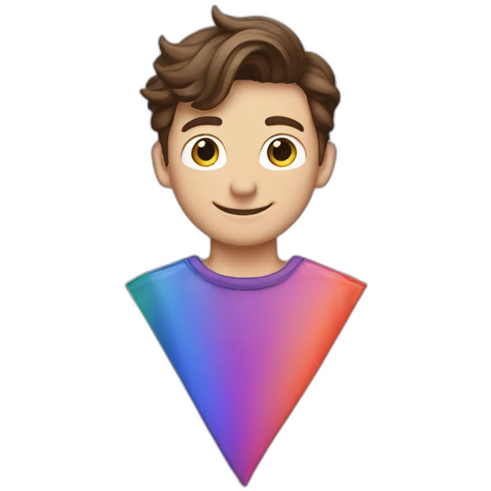 Tom Holland with a gay pride flag emoji