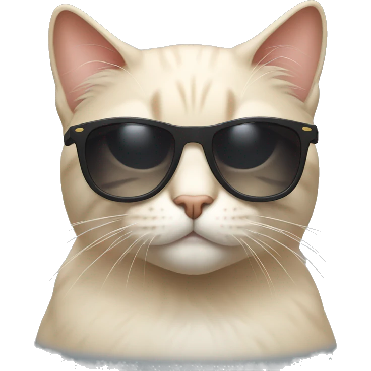 buff cat with sunglasses emoji
