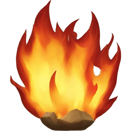 Skill in fire emoji
