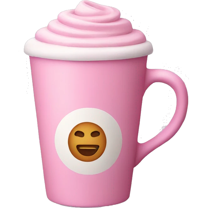 Pink latte  emoji