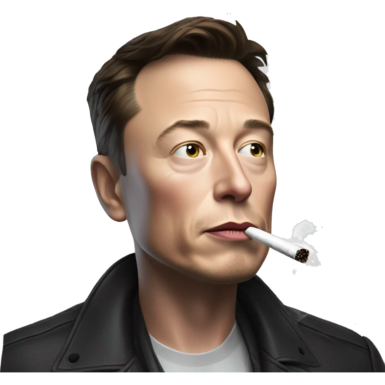 elon musk smoking  emoji