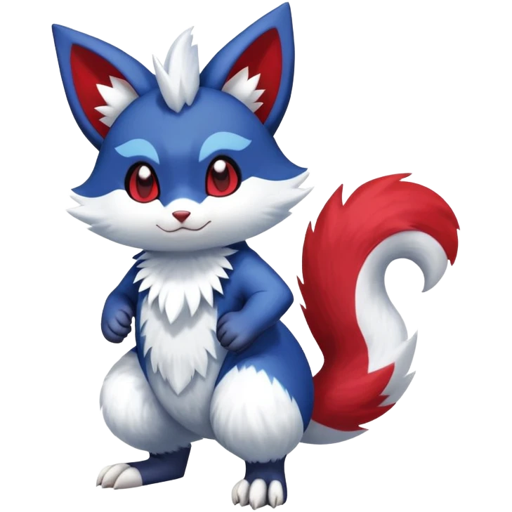 Shiny Furret-Meowstic-Zangoose-Hybrid (Full body) emoji