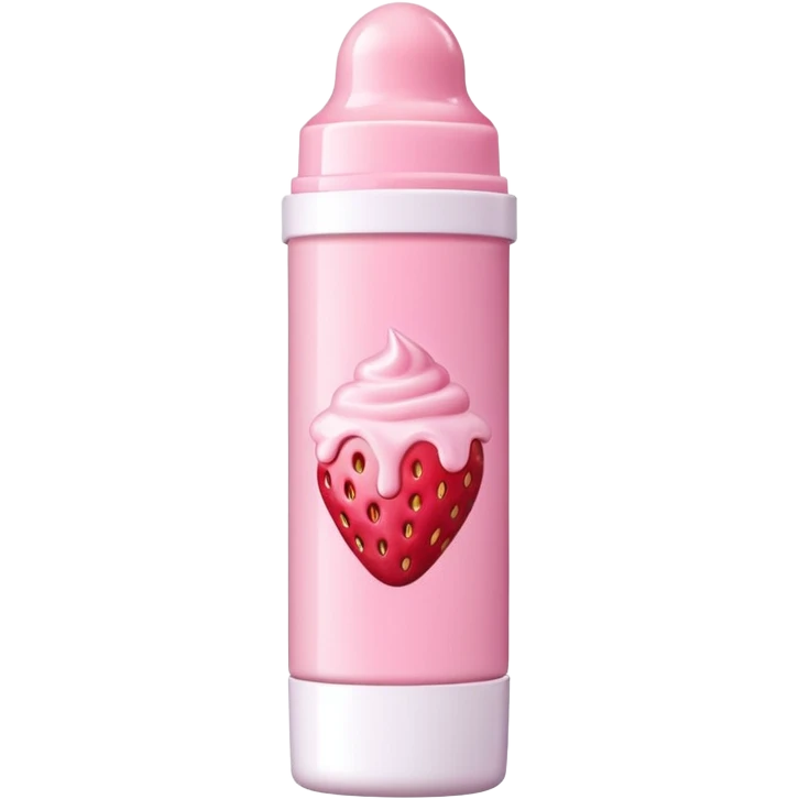 Strawberry milkshake lip balm  emoji