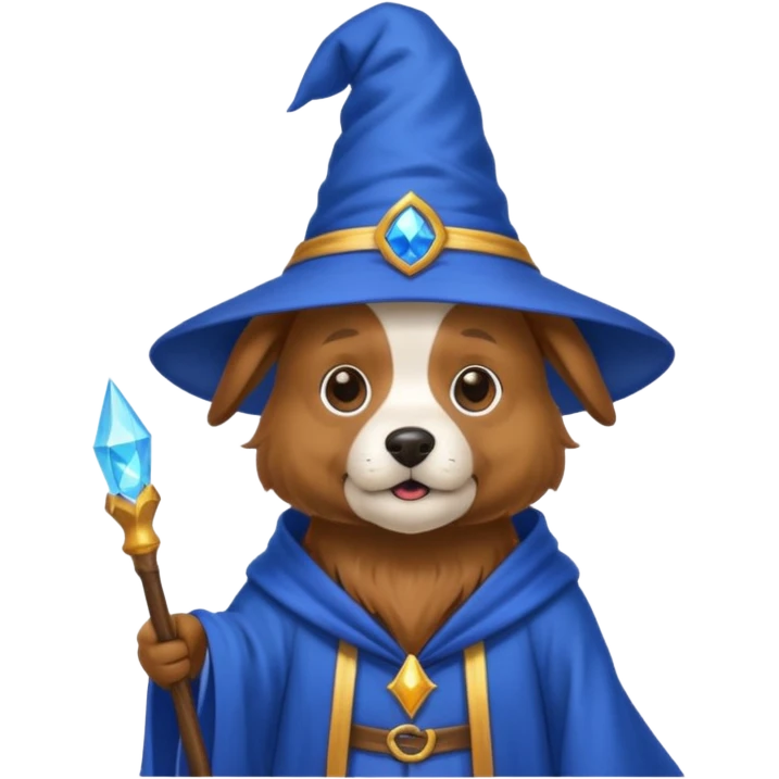 Dog wizard emoji