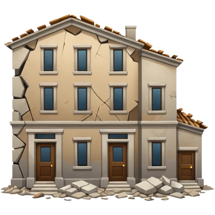 Damaged Building Interior emoji