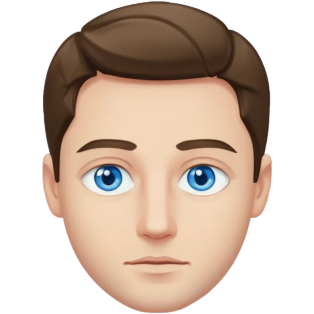 hold men blue eyes, art painting  emoji