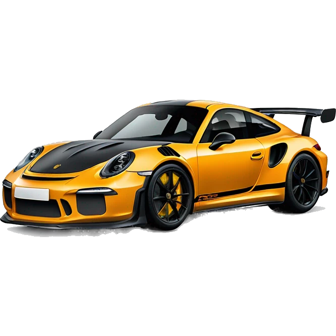 black porsche gt 3 rs emoji