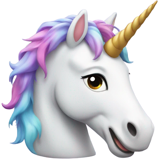 happy unicorn emoji