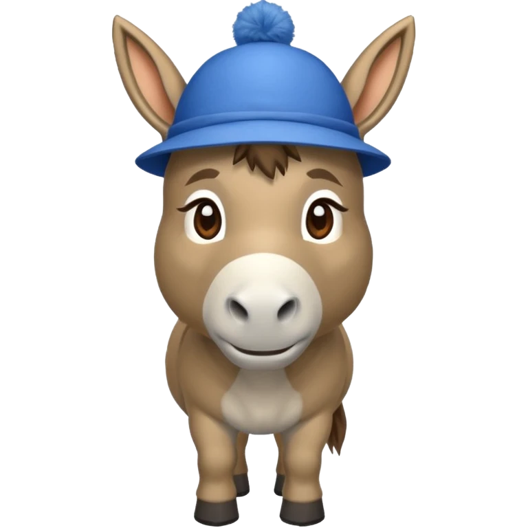 donkey with blue hat emoji