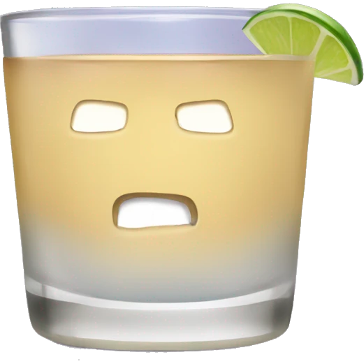 Tequila Shot no face emoji