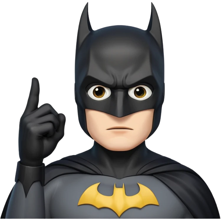 Бэтман с рукой типо приветствие emoji