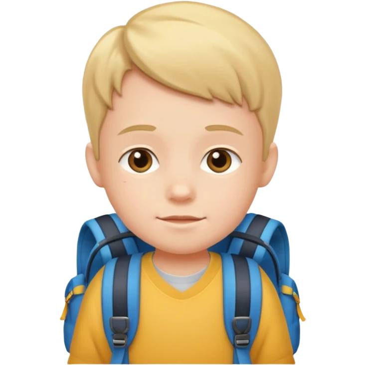 Child with backpack emoji