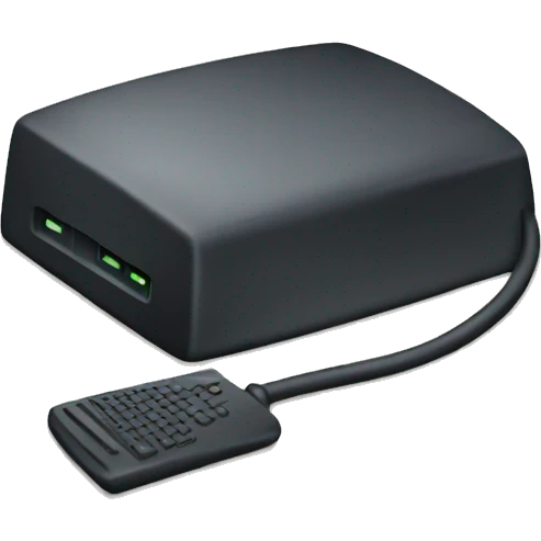 black internet modem emoji