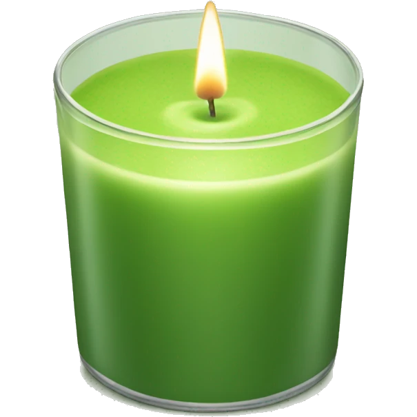 matcha scented candle realistic emoji