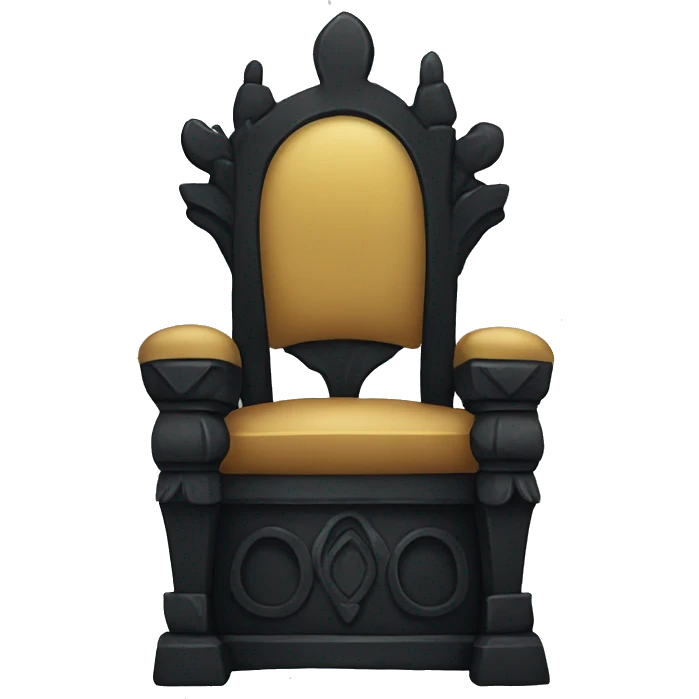 Cute Black throne  emoji