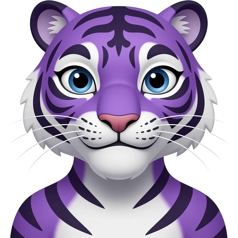 Purple tigress from miraculous emoji