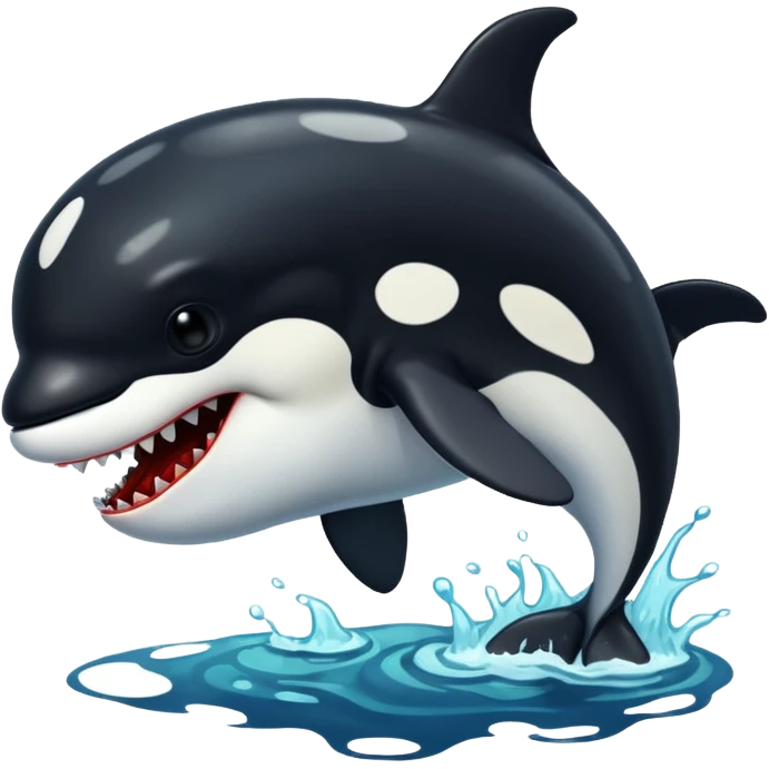 orca as a zombie emoji