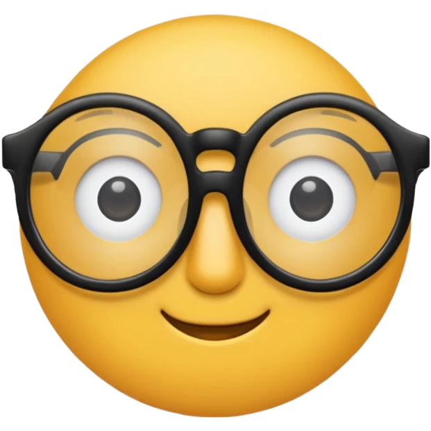 black spectacles emoji