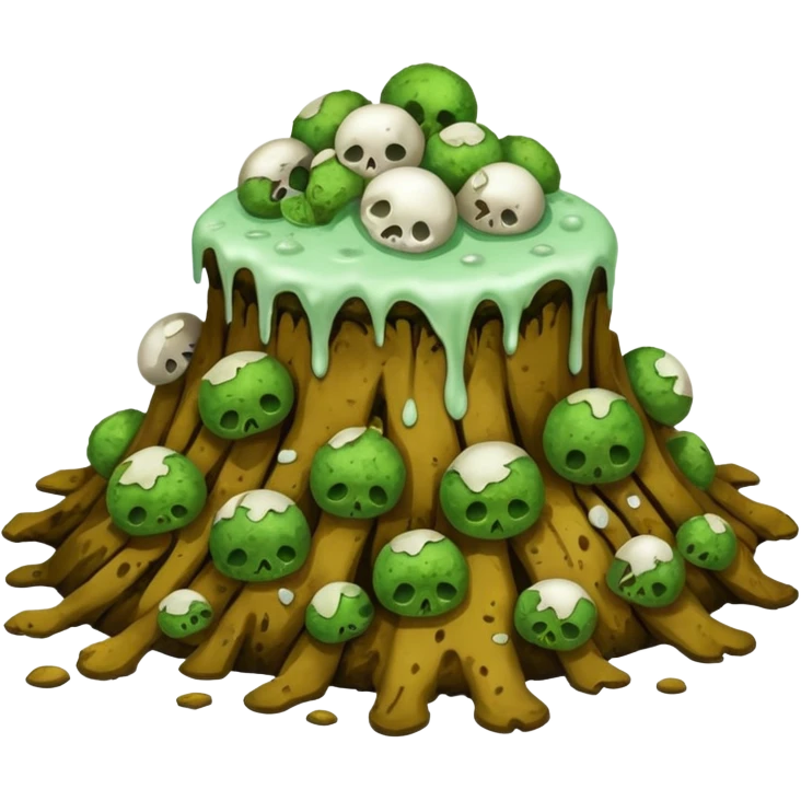 rotten food, no face, no people emoji