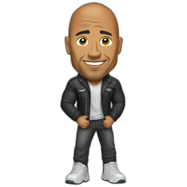 The rock in school emoji