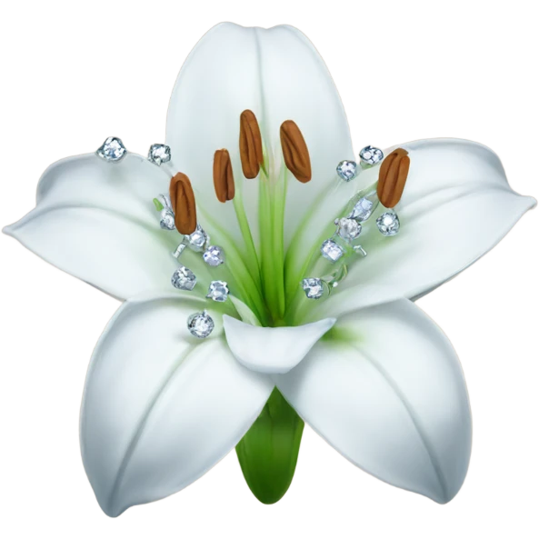 Lily with diamonds on it  emoji