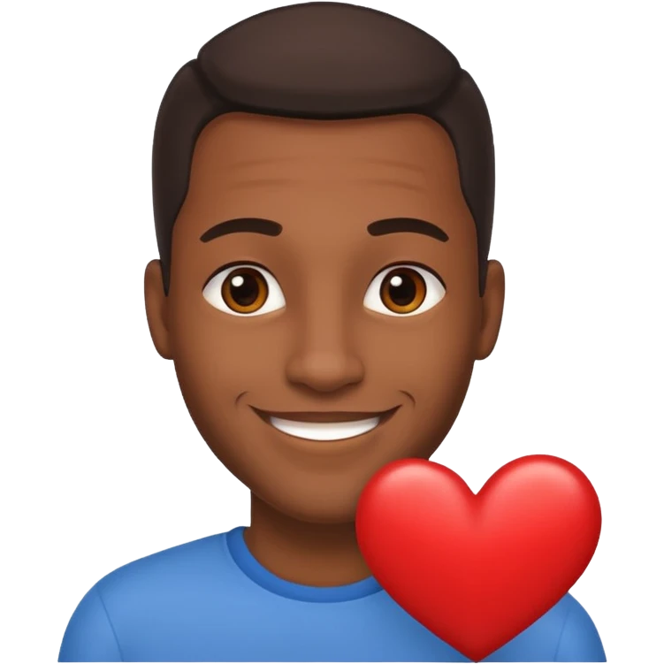 Leon africano enamorado emoji