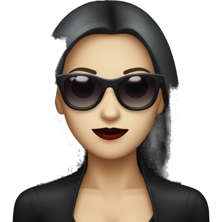 Female vampire with dark sunglasses emoji