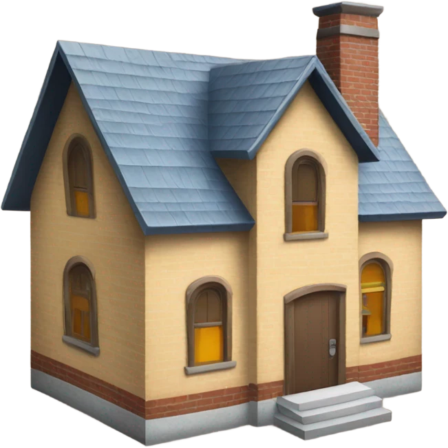 A giant house shaped like a mailbox emoji