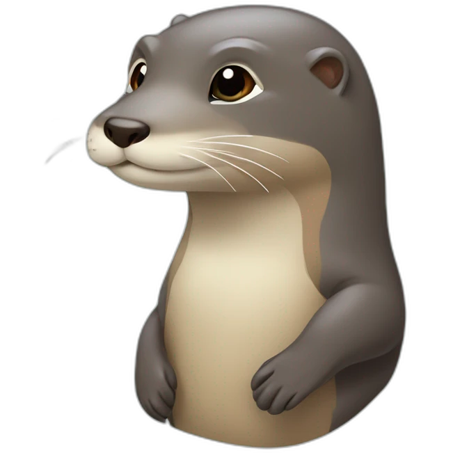 Loutre qui pète des arc en ciel emoji