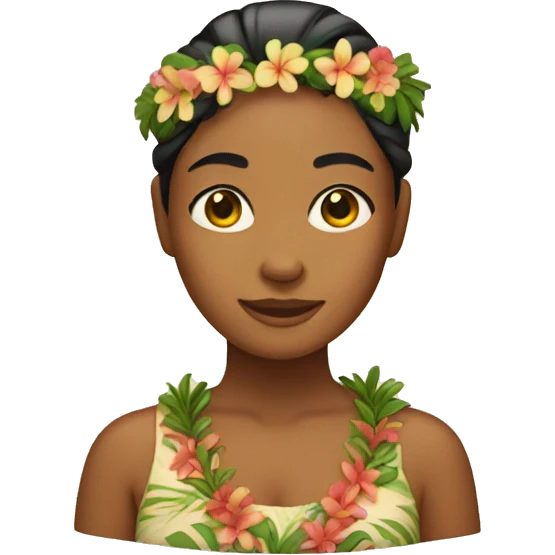 Hawaiian woman  emoji