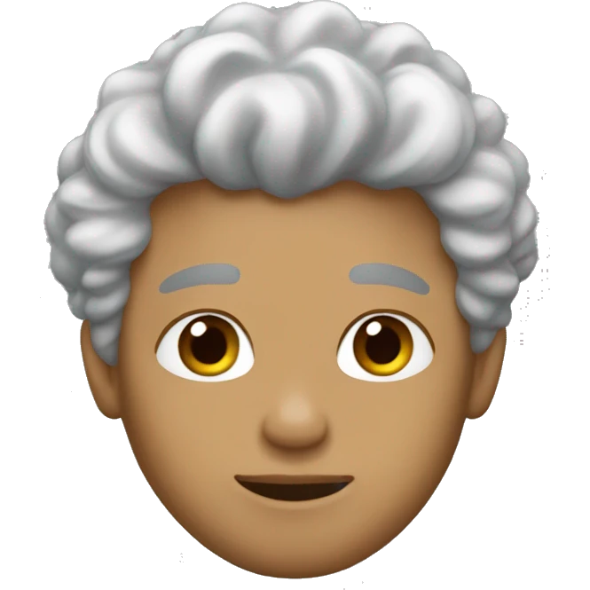 light skin boyfriend with puffy hair emoji