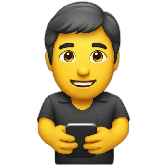 human with phone emoji