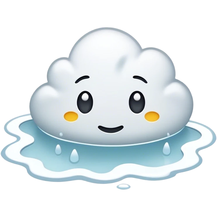 a white puddle emoji