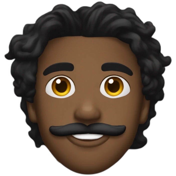 playboi carti, mustache and goatee emoji