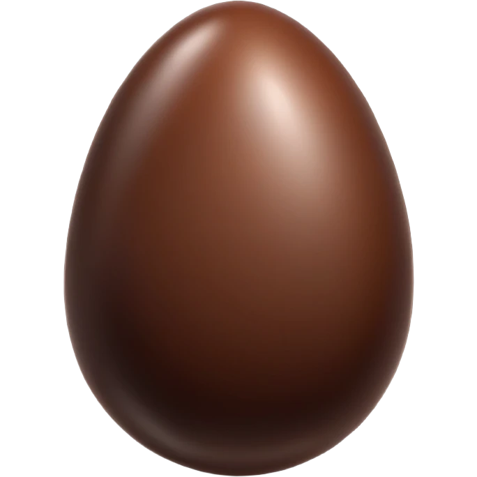 Chocolate egg emoji