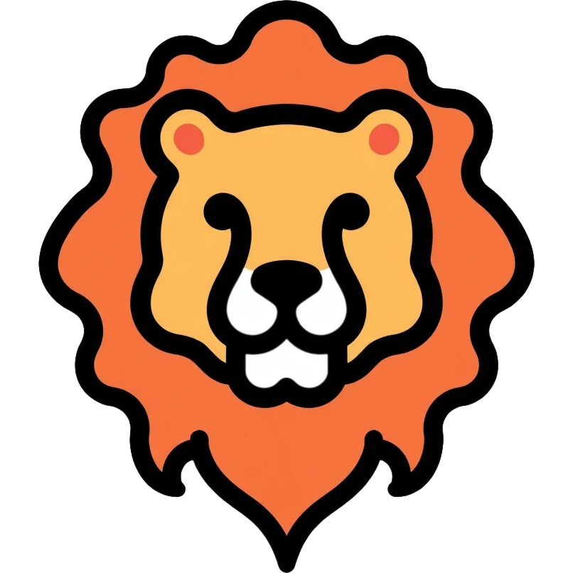 lion head with mane emoji