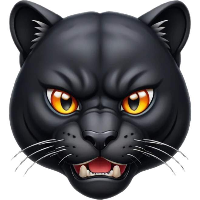 angry panther  emoji