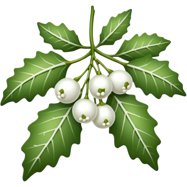  White Mistletoe emoji
