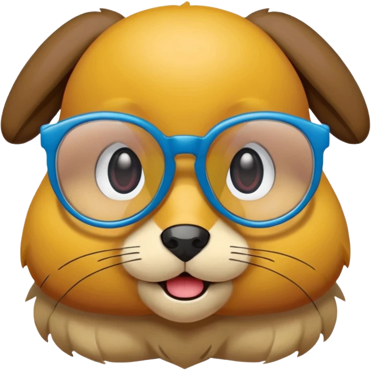scotel pokemon with glasses and cute emoji