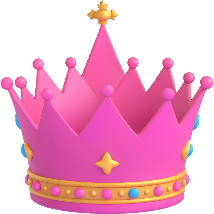 pink crown emoji