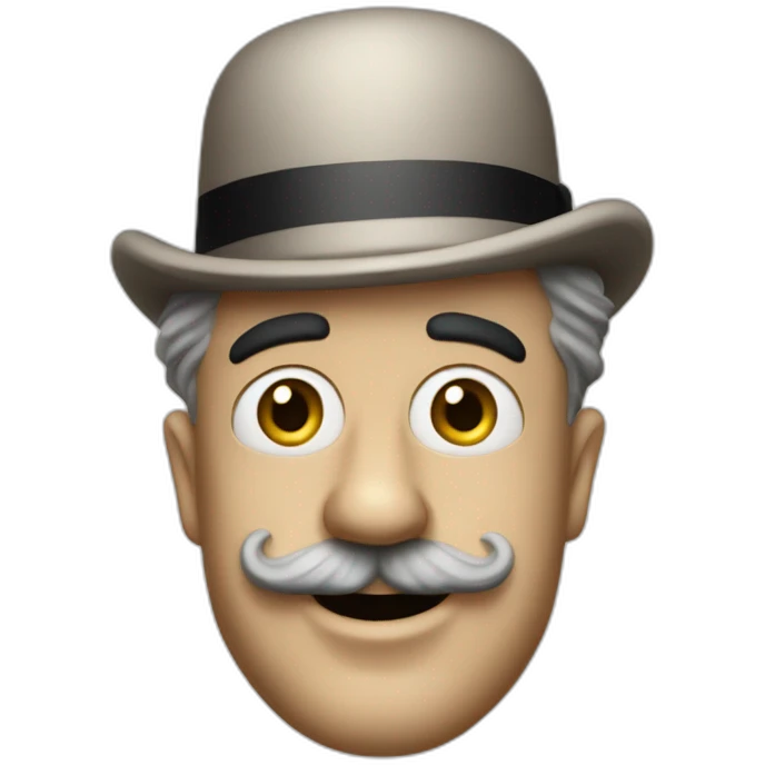 Charlie Chaplin sans chapeau emoji