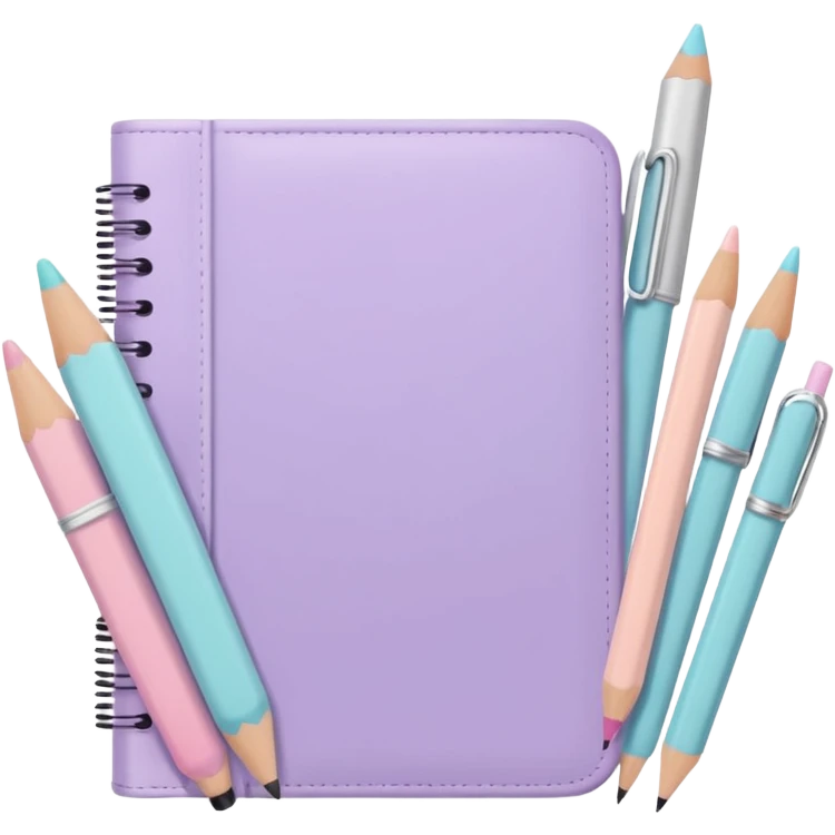 aesthetic school supplies cottage core emoji